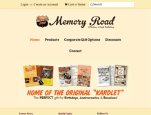 Tablet Screenshot of memoryroad.com